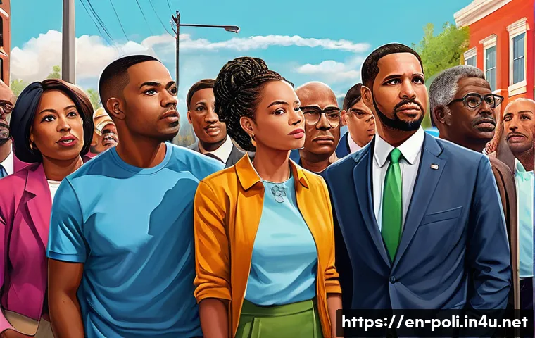 정치적 이념과 정당 - A detailed digital painting of a diverse group of people engaged in a lively political debate in a m...